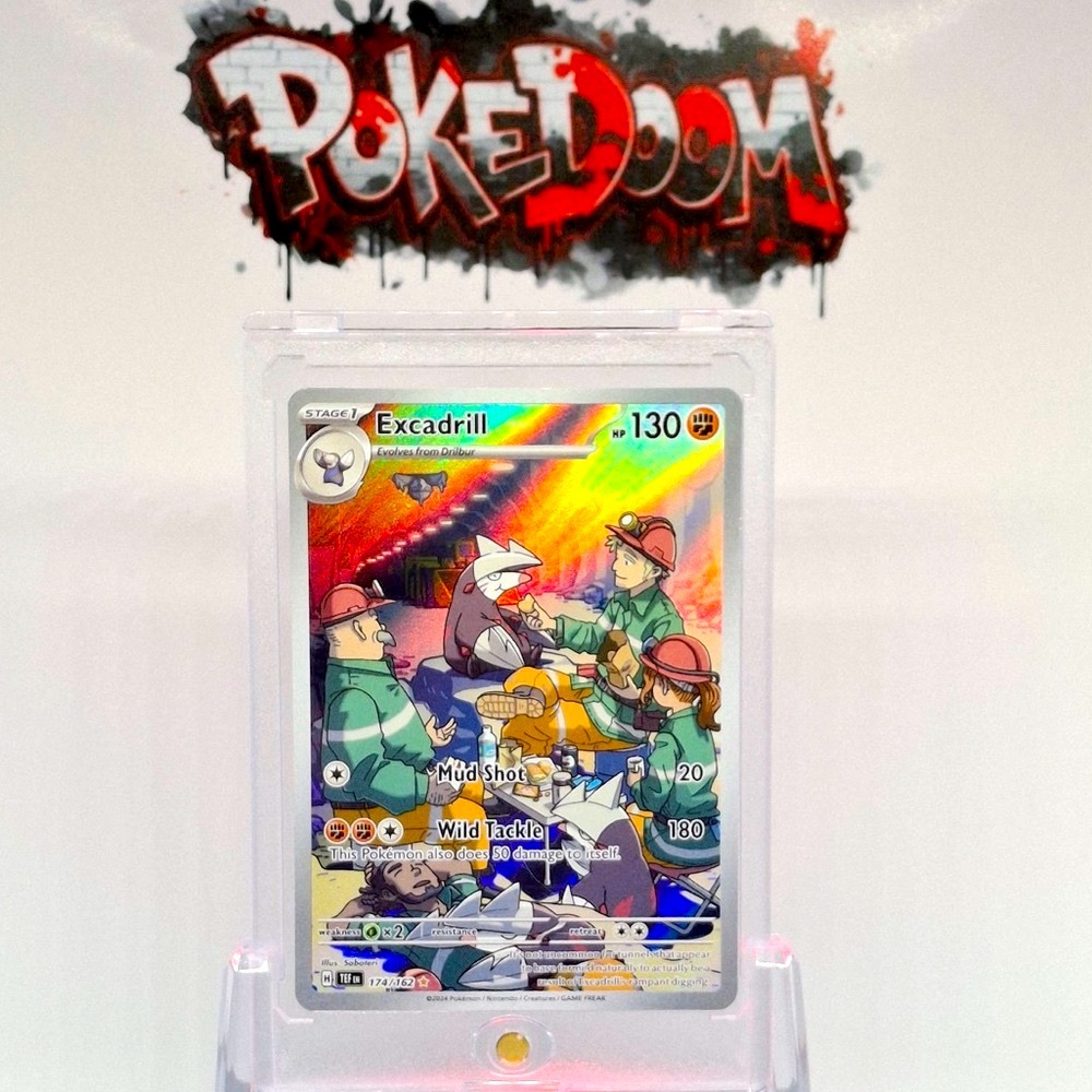 Pokemon Excadrill - 174/162 - Temporal Forces - Illustration Rare - HP - Pokemon